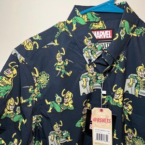 Loki Button Up Short Sleeve Shirt - RSVLTS - Unisex X-Small